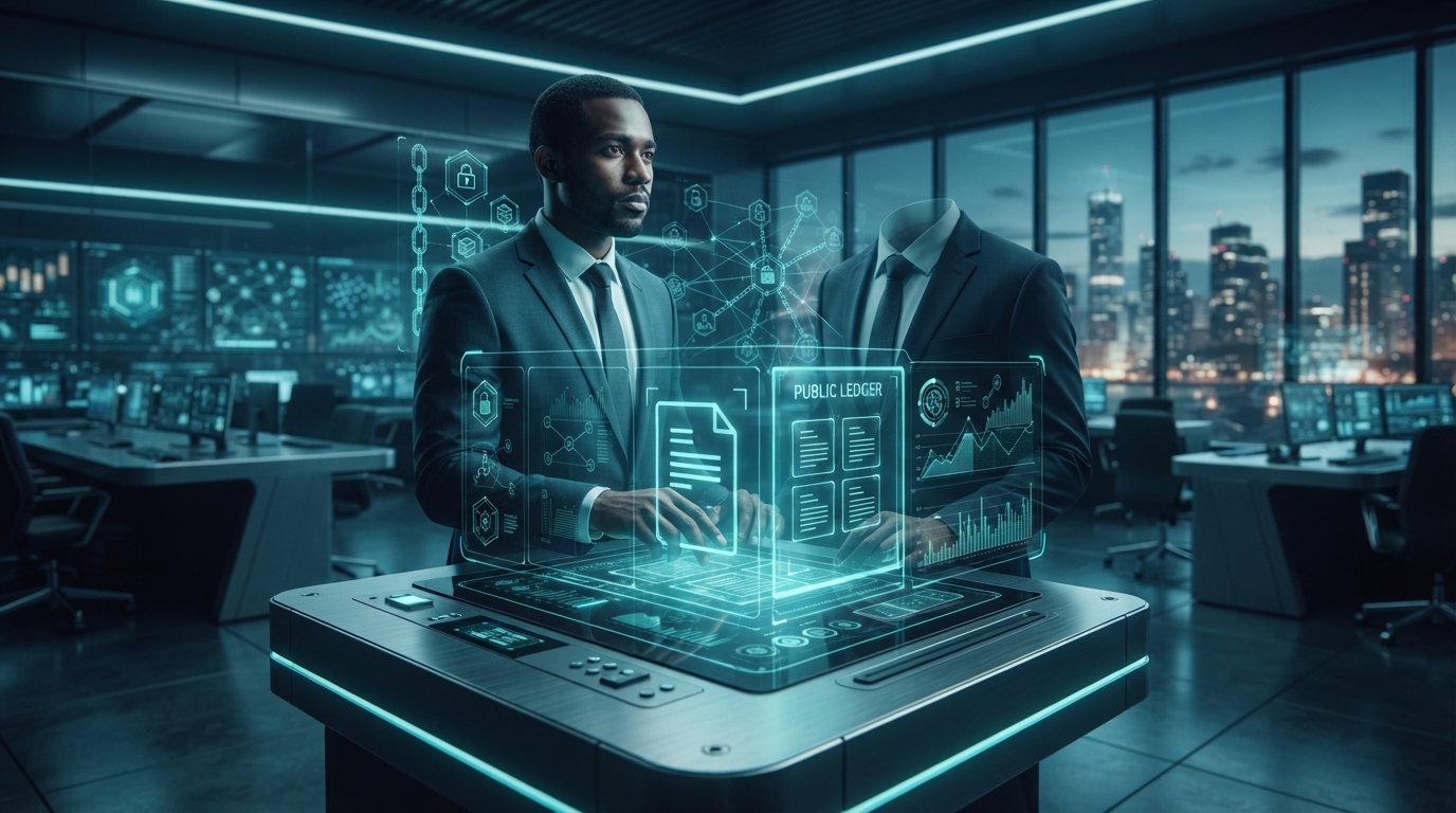 Editorial illustration for Blockchain: A New Era for Government Transparency and Accountability