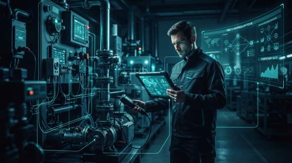 Editorial illustration for From Sensor to Work Order: The Architecture of Predictive Maintenance and How to Know If You're Ready for It
