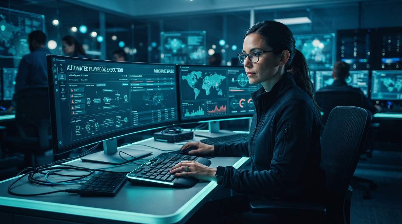 Editorial illustration for Incident Response Automation: How Machine-Speed Playbooks Change the Security Operations Equation